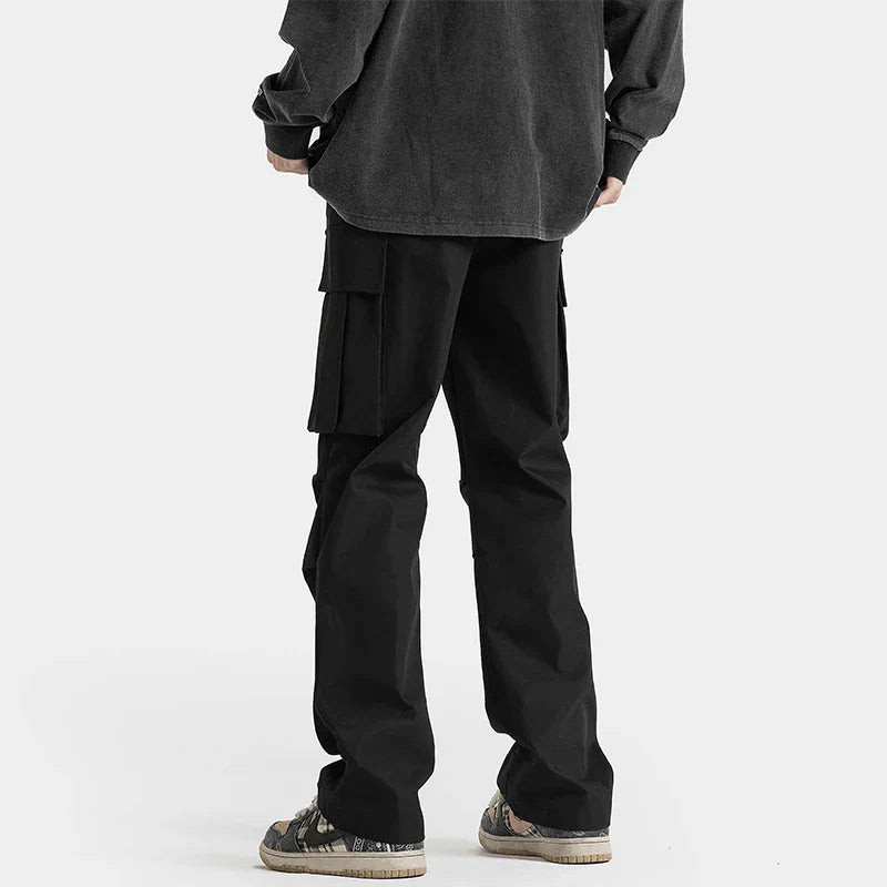 Tactical cargo trousers with multi-pocket design