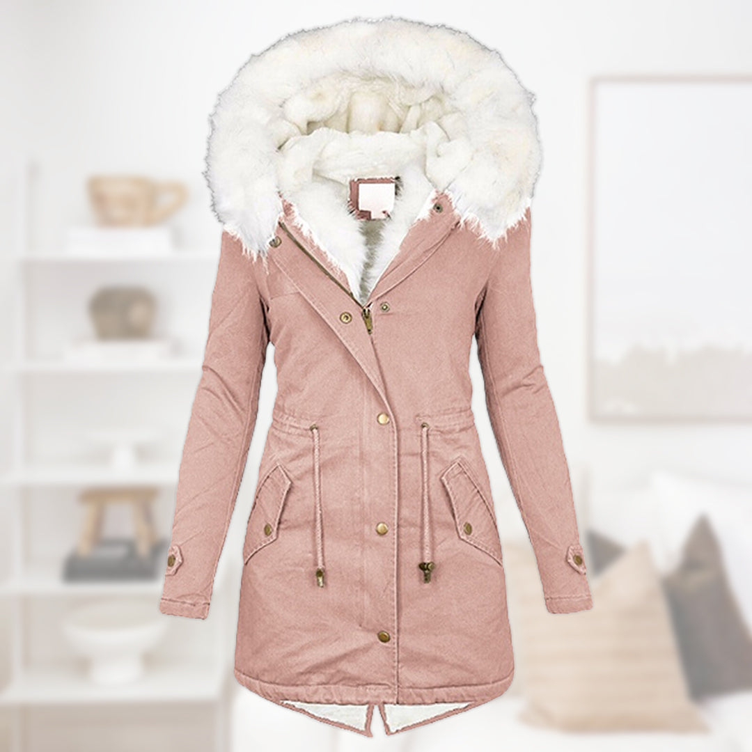 Stylish parka coat for women