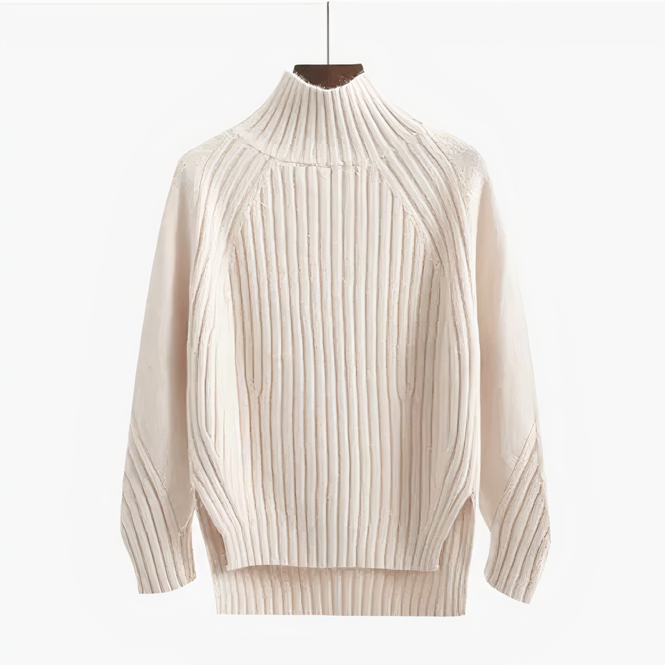 Dina™ - High Neck Knitted Sweater