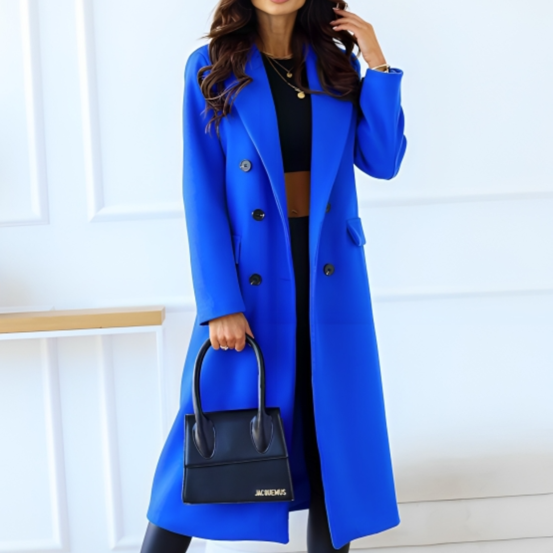 Marena | Winter Warm Long Trench Coat for Women