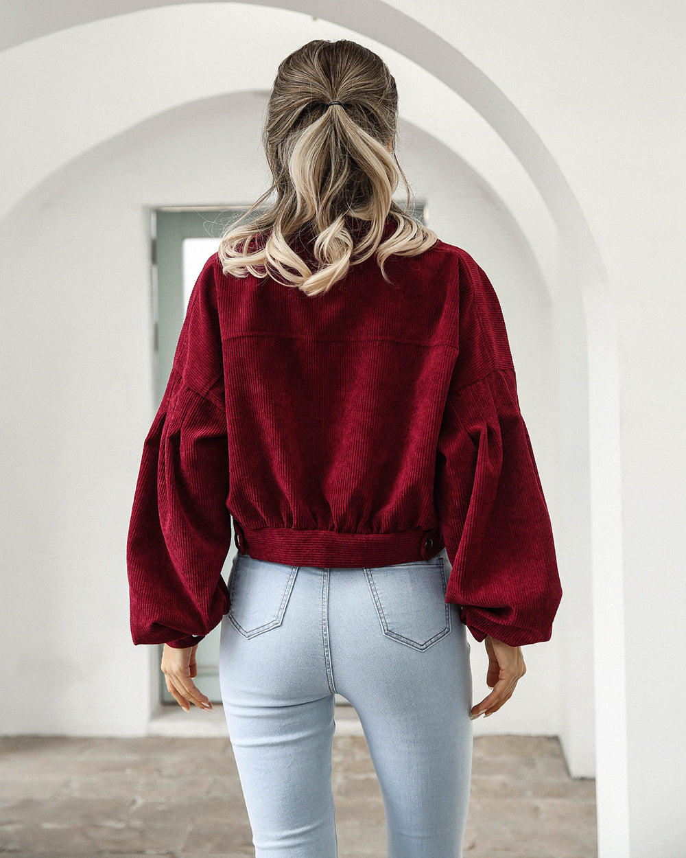 Women's velvet jacket