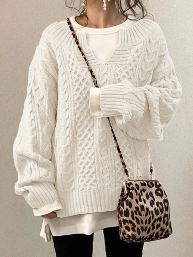 Fashionable knitted jumper for women