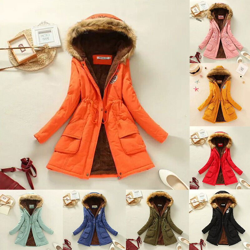 Slim-fit parka with hood, comfortable and fashionable