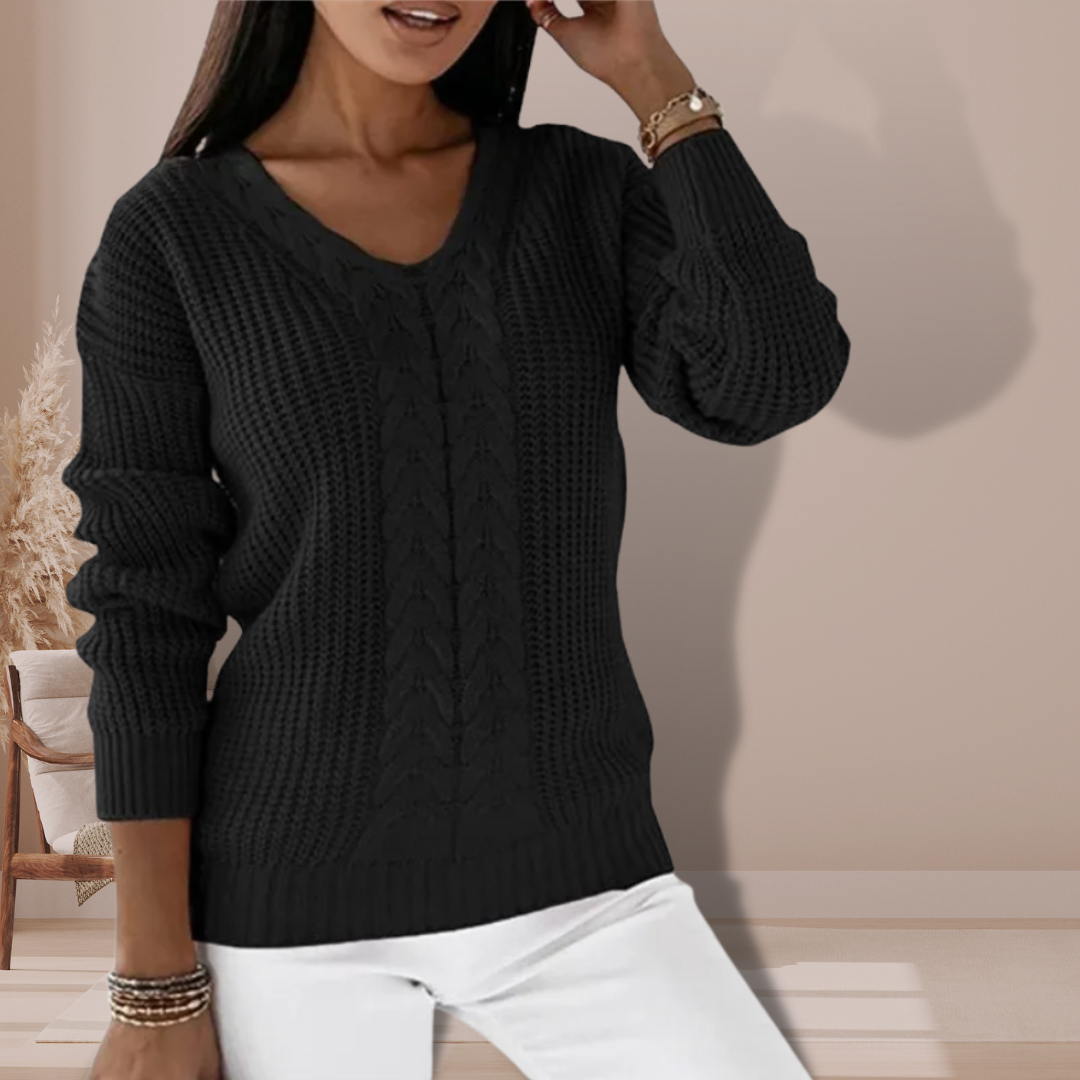 Columba™ - V-neck knitted jumper