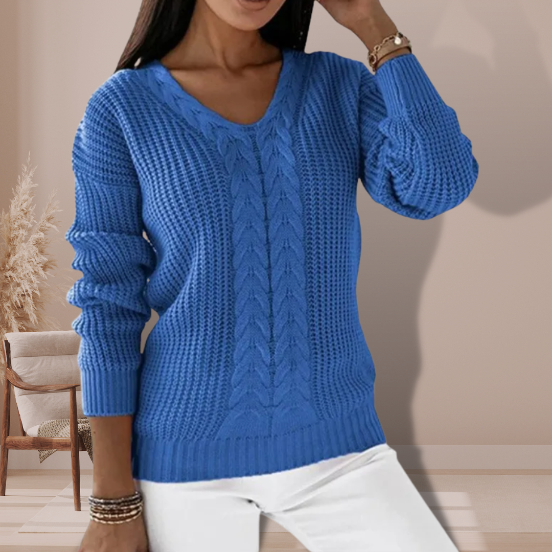 Columba™ - V-neck knitted jumper