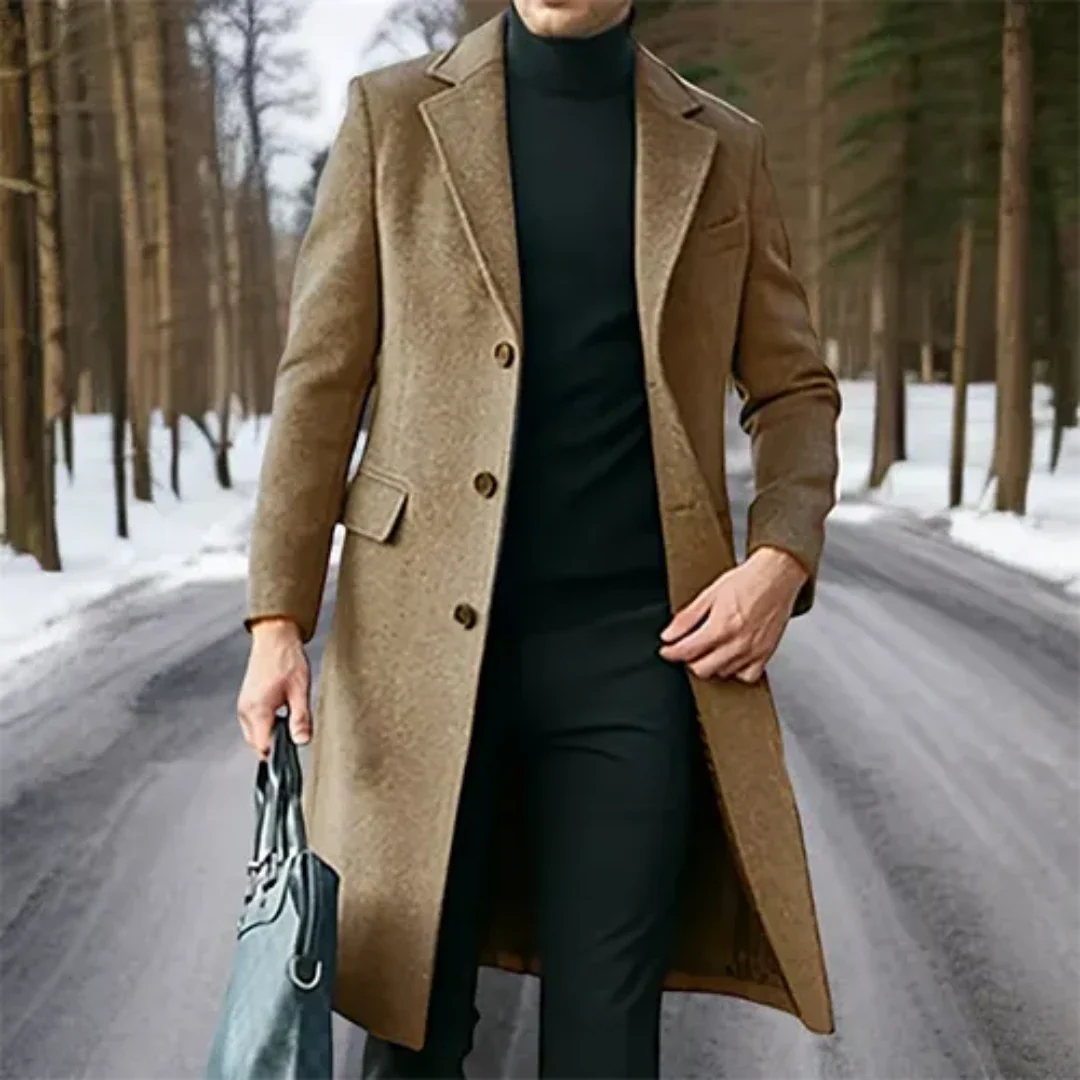 Leonel | Winter Warm Long Coat for Men