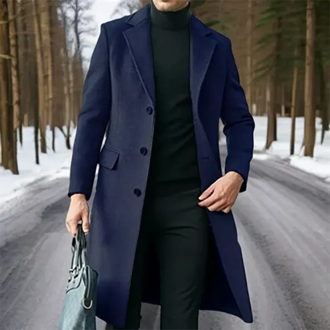 Leonel | Winter Warm Long Coat for Men