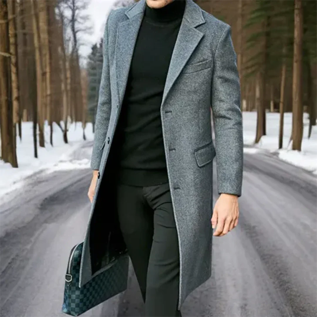 Leonel | Winter Warm Long Coat for Men