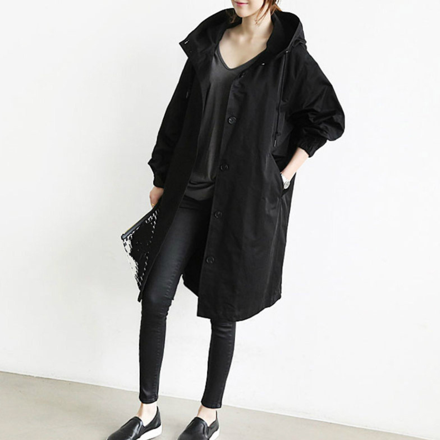 Long Trench Coat for Women