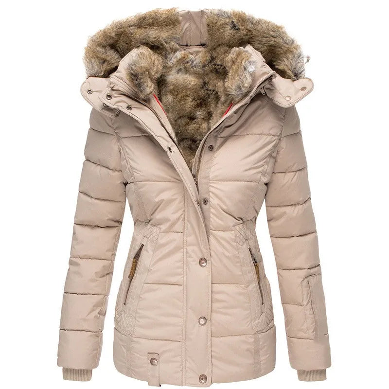 Carla - Comfortable, warm winter fur coat for women