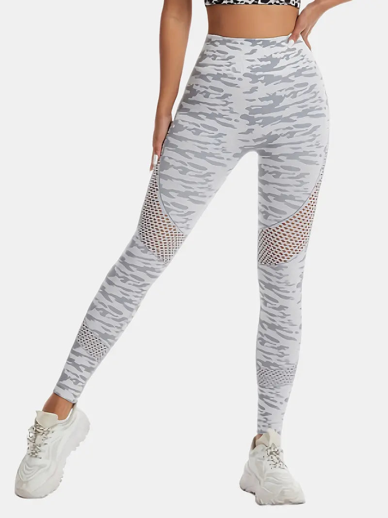 Hohle Camouflage Fitness Fitness studio Sport Leggings