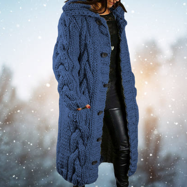 Warm knitted waistcoat for women