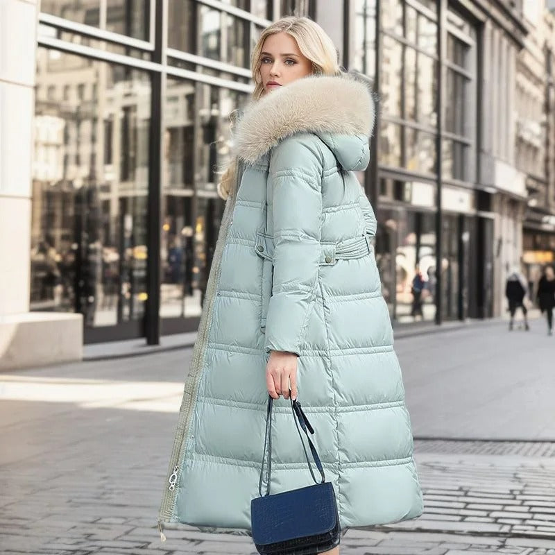 Elisa™ - Long Winter Coat with Belt