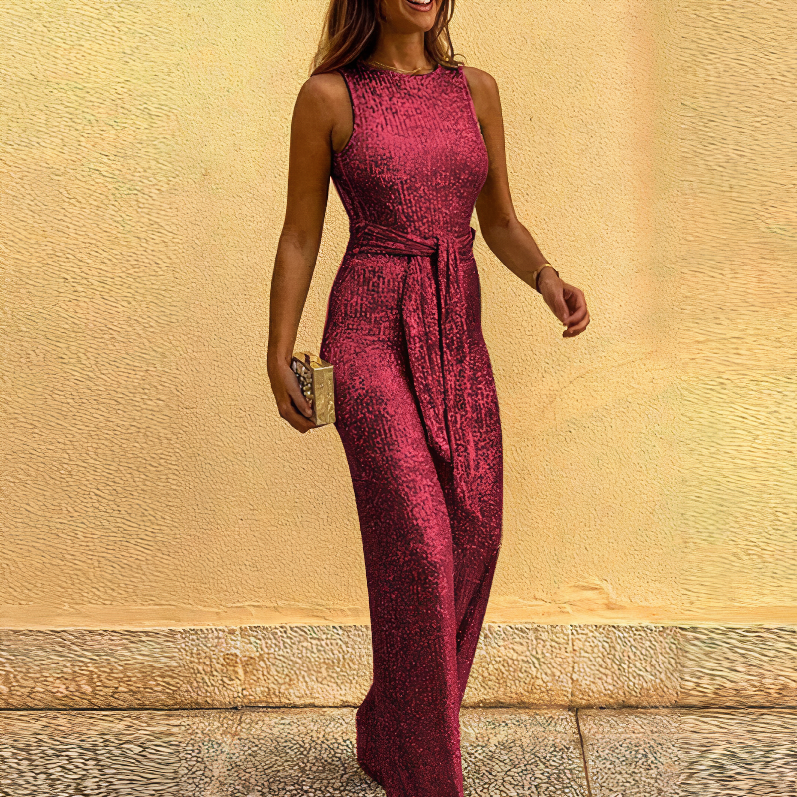 Jumpsuit with glitter