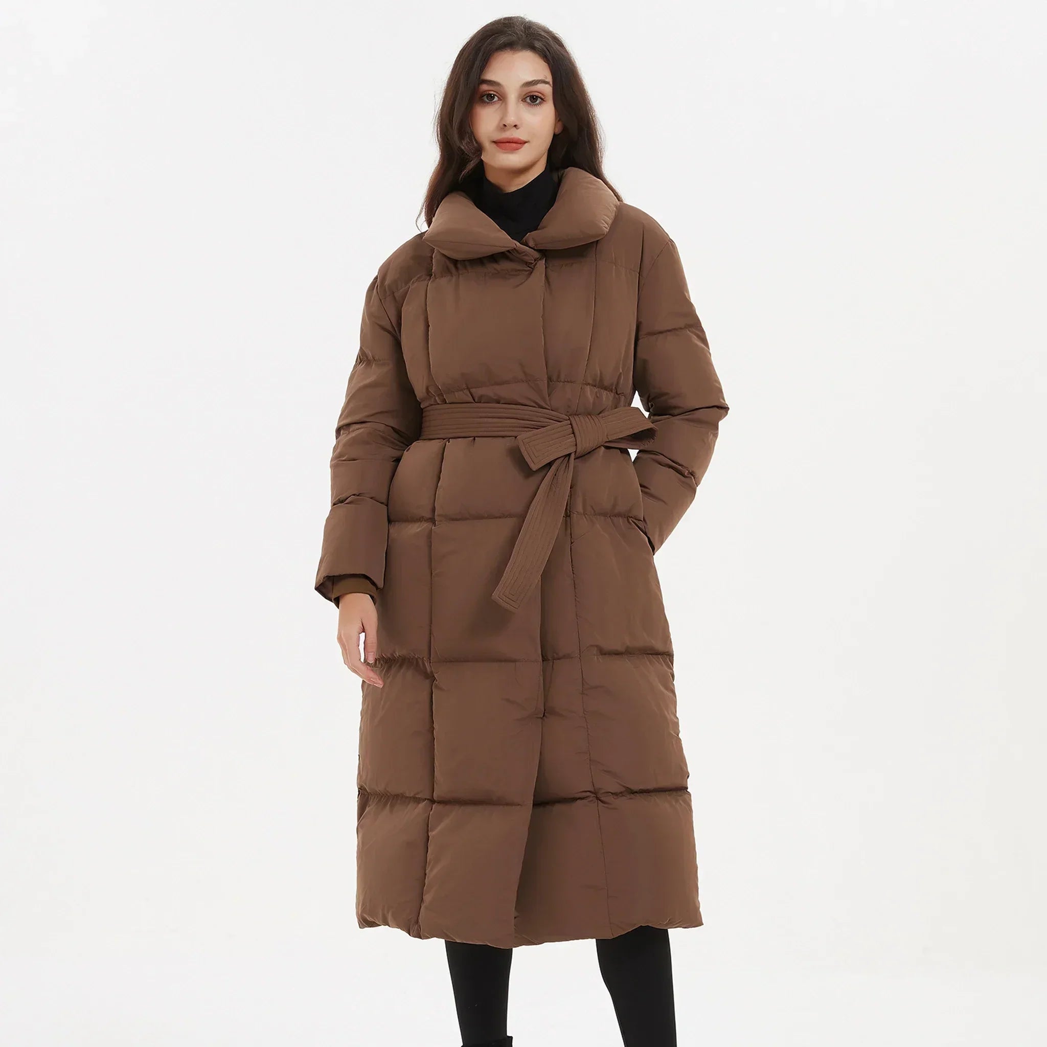 Coat with belt