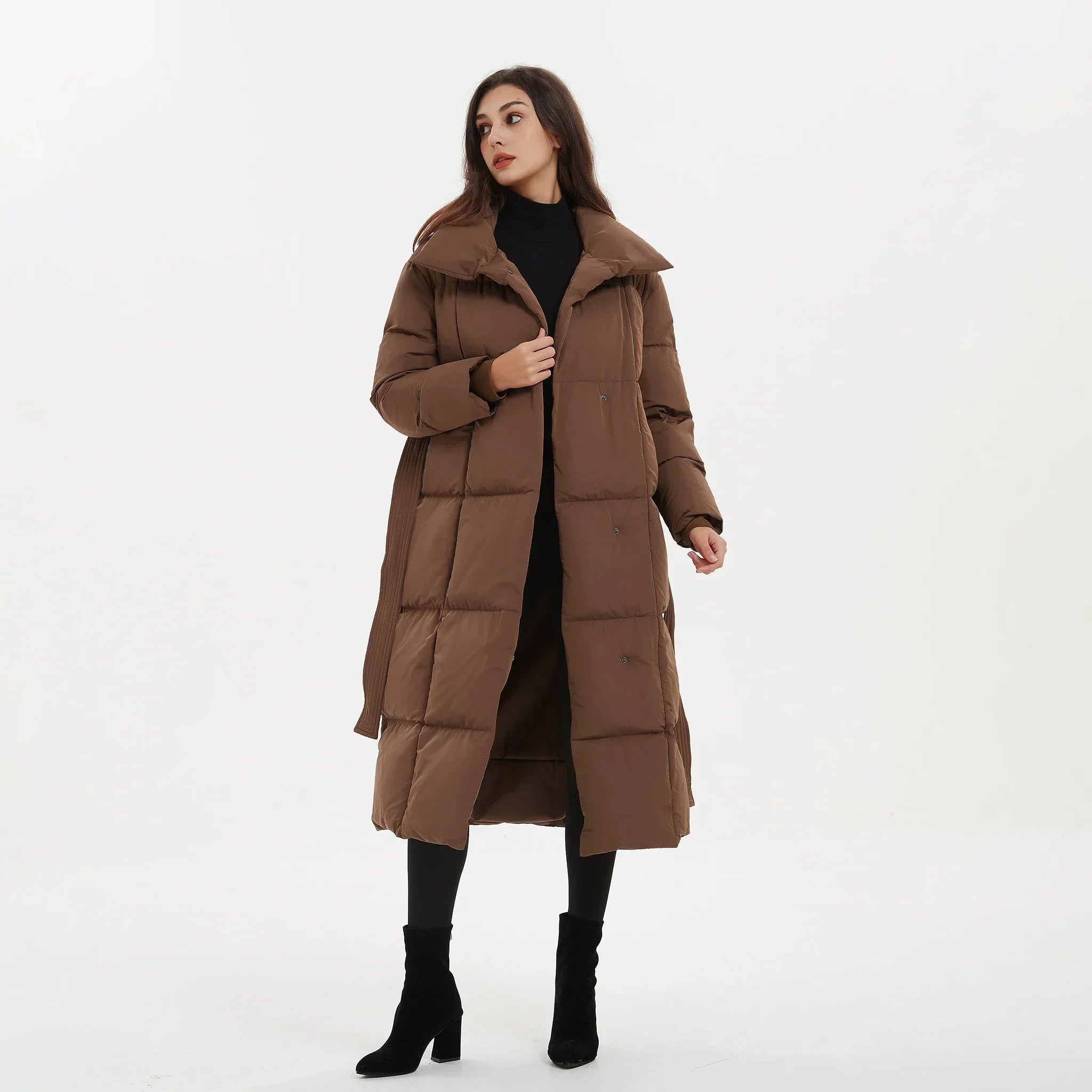 Coat with belt