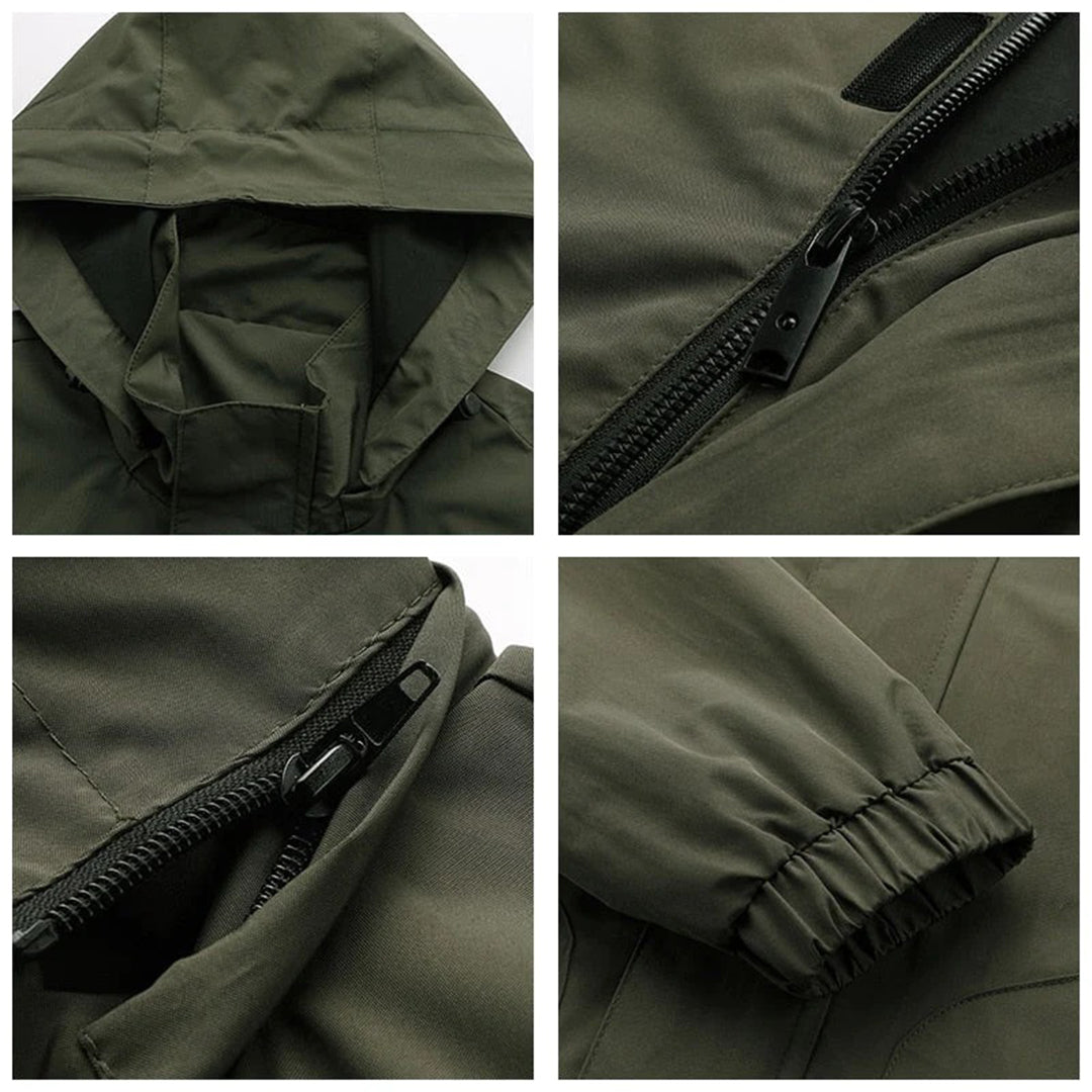 Men's Hooded Waterproof Bomber Jacket