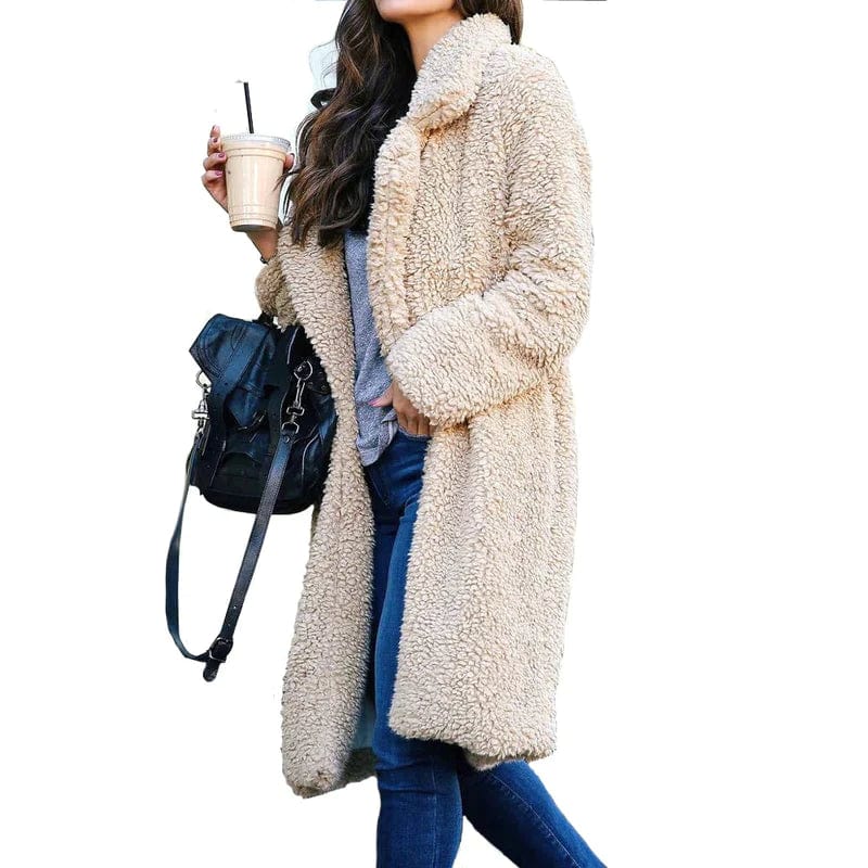 Long teddy coat