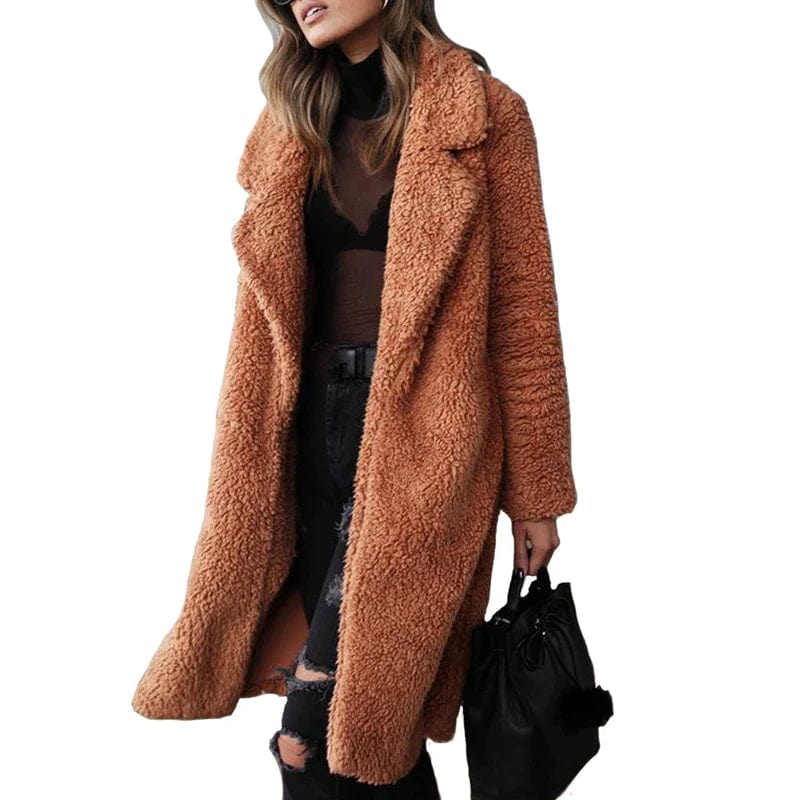 Long teddy coat