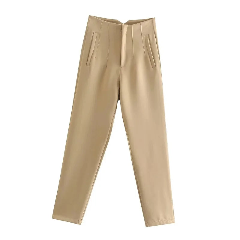 Claude™ - Elegant High-Waisted Trousers