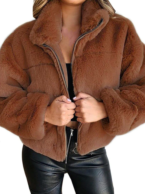 Winter fashion plush jacket