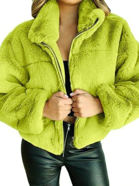 Winter fashion plush jacket