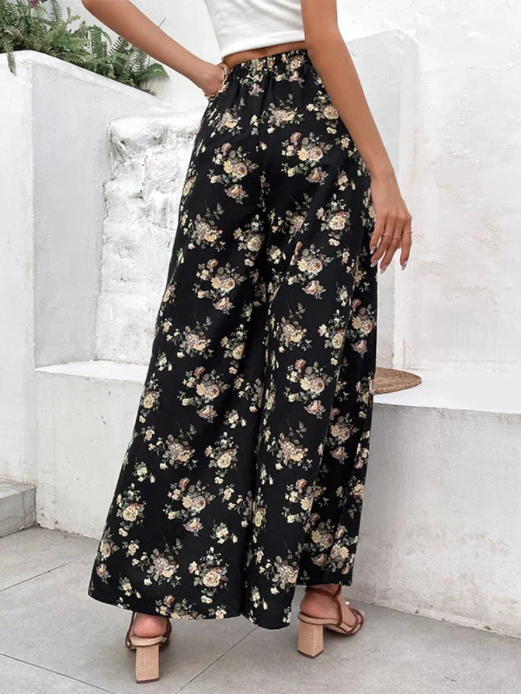 Printed fashion trousers