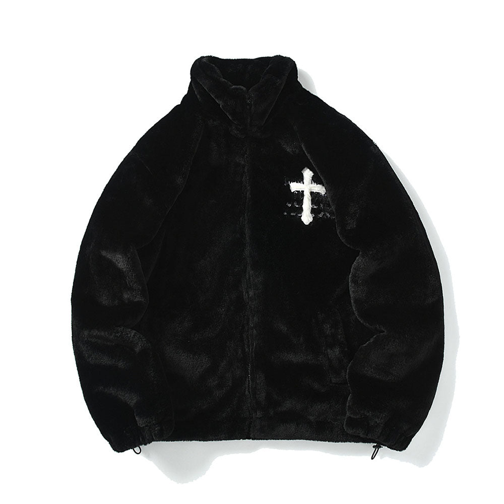 Embroidered Cross Unisex Jacket