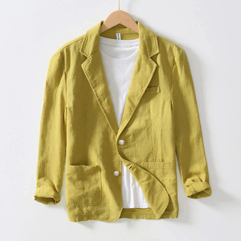 LINEN Mens Summer Jacket