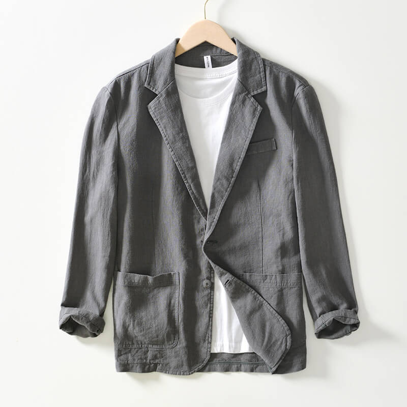 LINEN Mens Summer Jacket