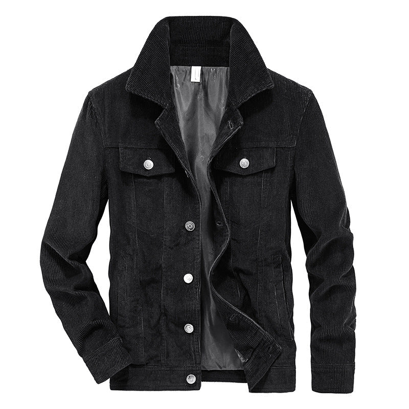 Fashionable corduroy jacket for men