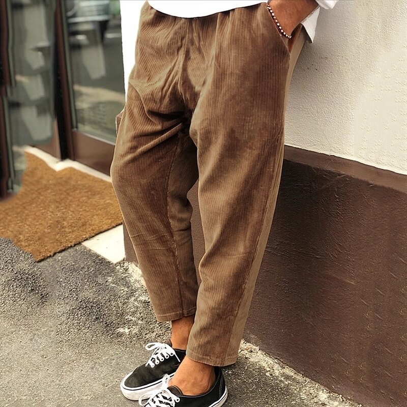 Men's Loose Casual Corduroy Pants