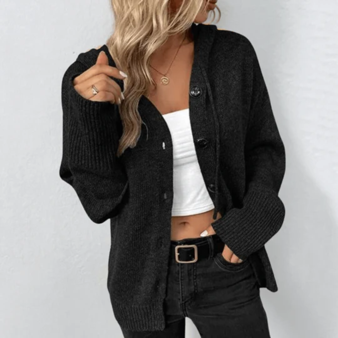 Britania | Knitted Hooded Cardigan For Women