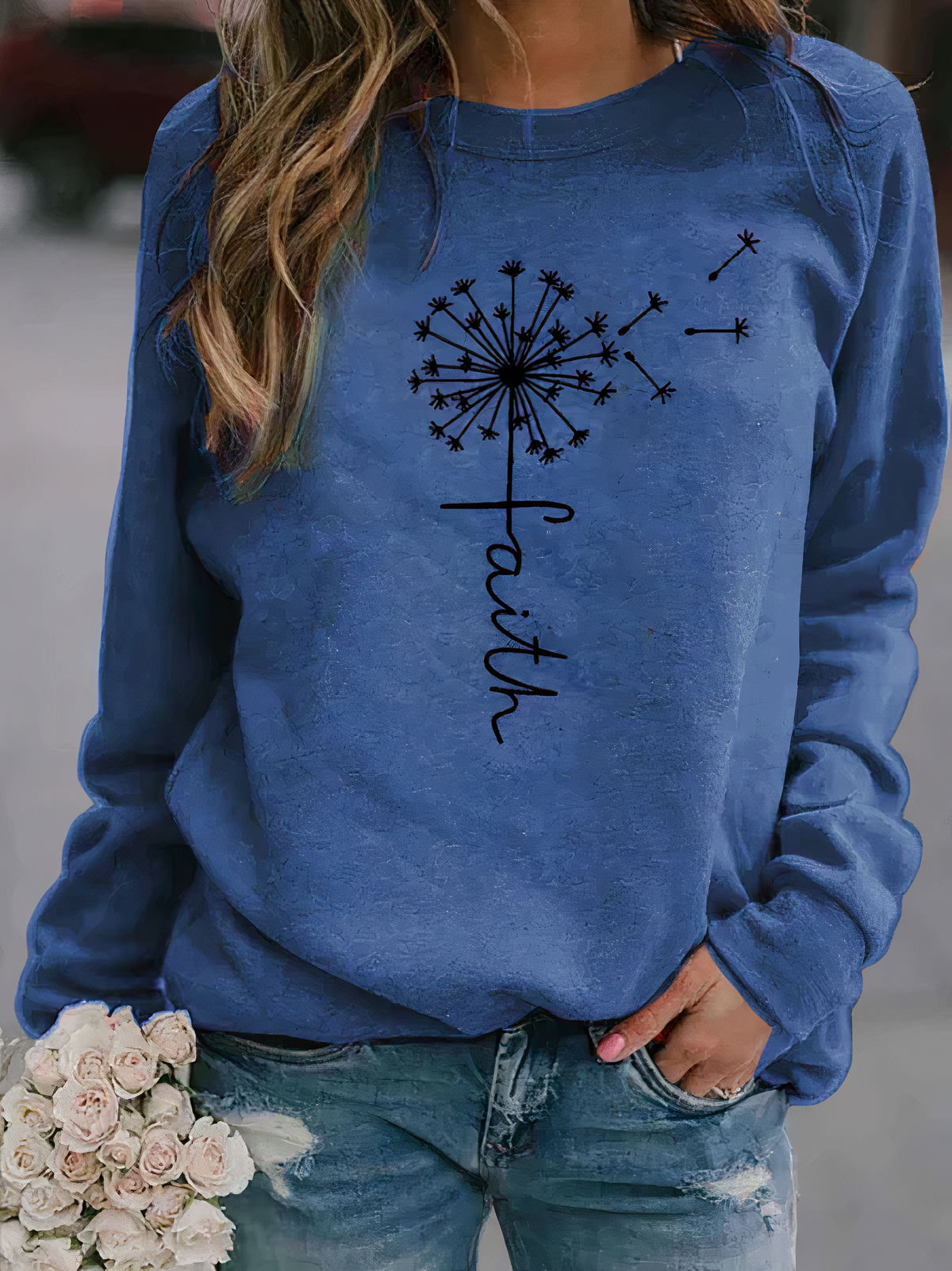 Modern graphic sweatshirt for women