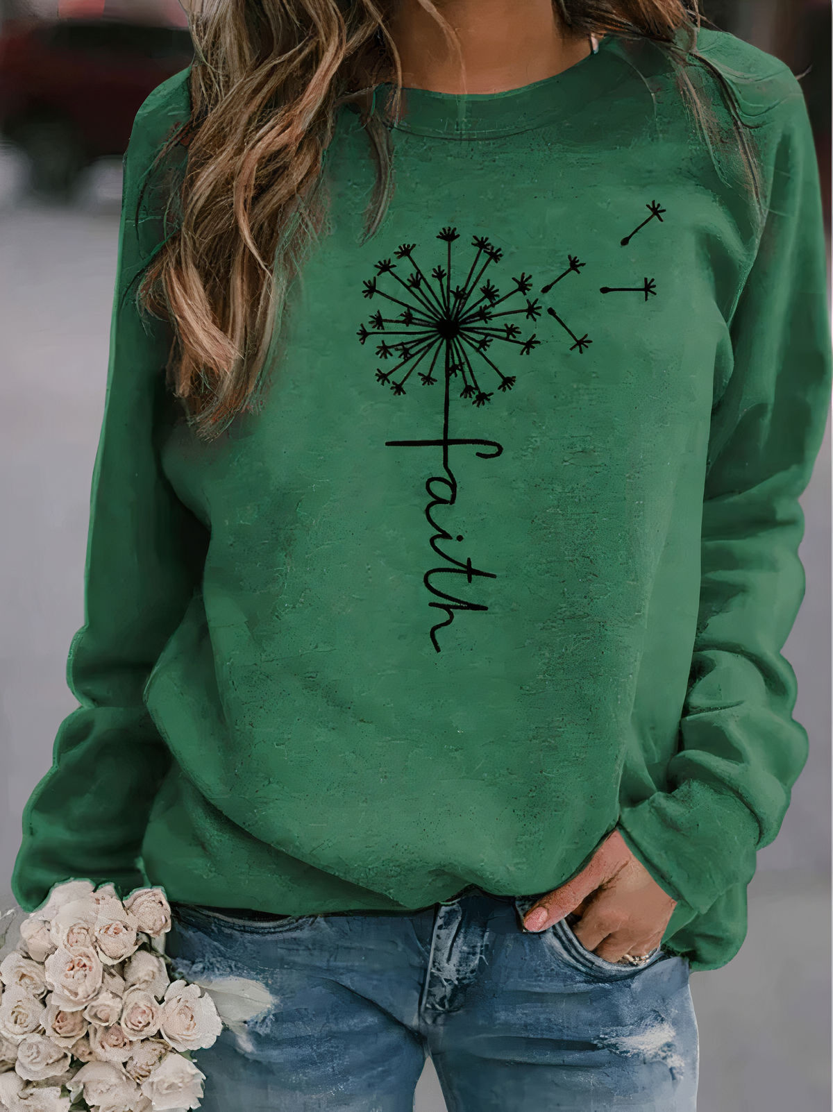 Modern graphic sweatshirt for women