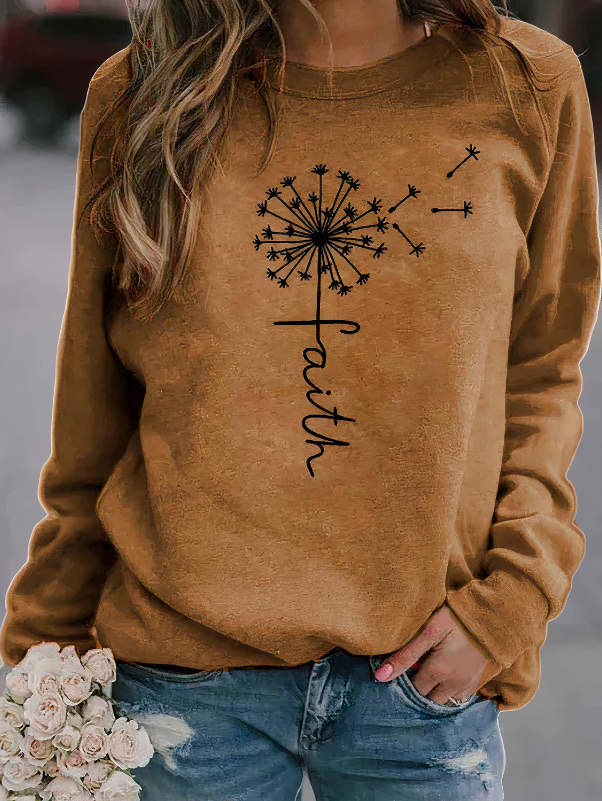 Modern graphic sweatshirt for women