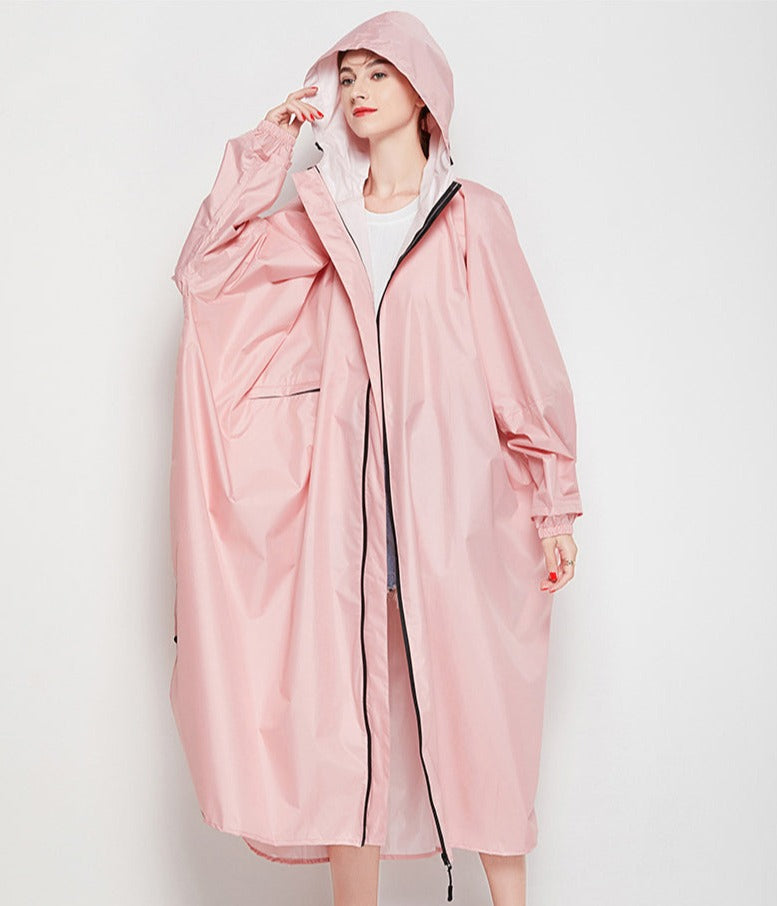 Full-length rain poncho