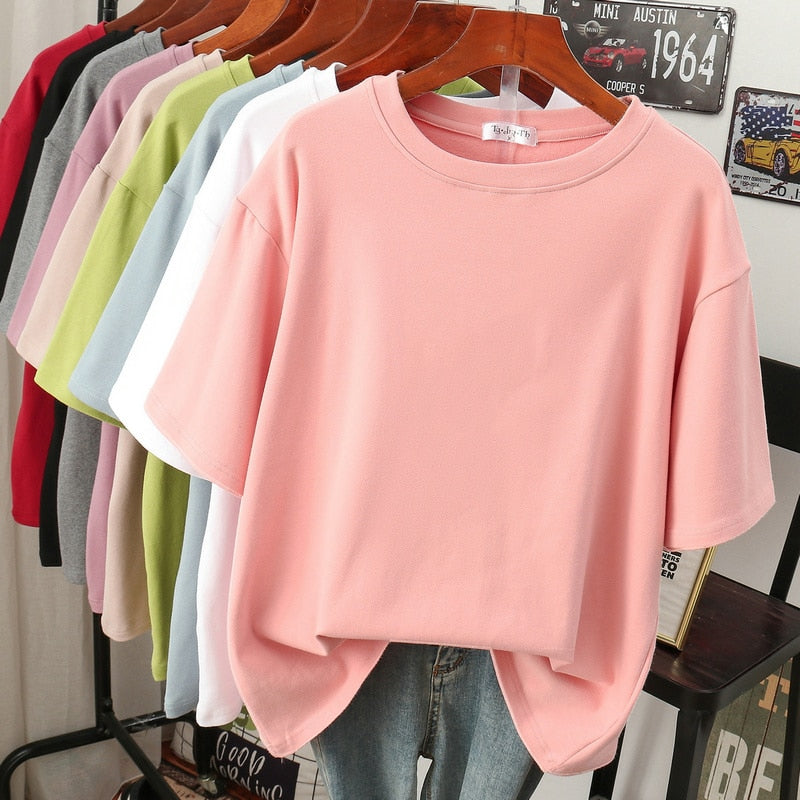 Cosy cotton T-shirt in large sizes