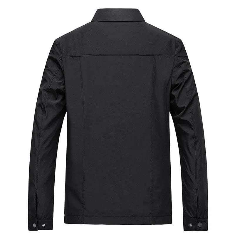 Men's leather flight jacket