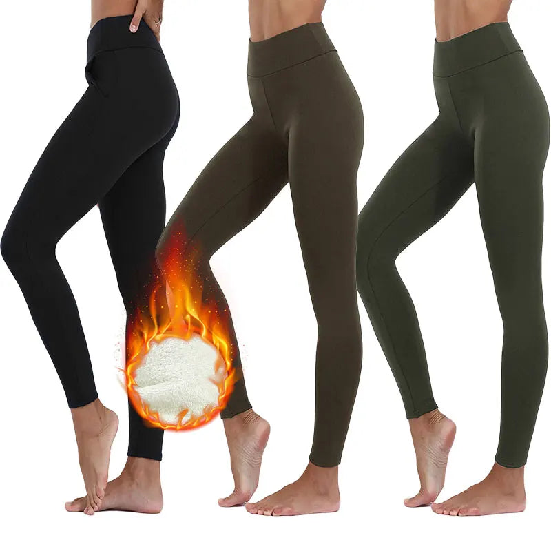 Fleece-Lined High-Waisted Leggings