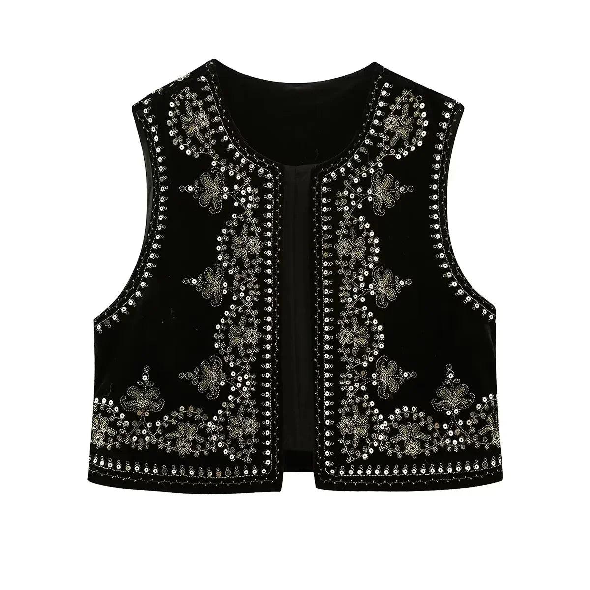 Elegant embroidered cardigan