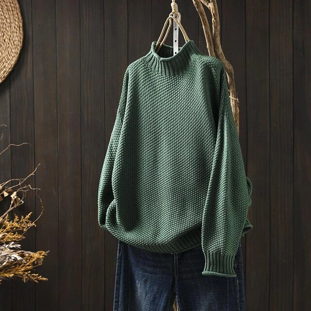 Vintage turtleneck jumper for women