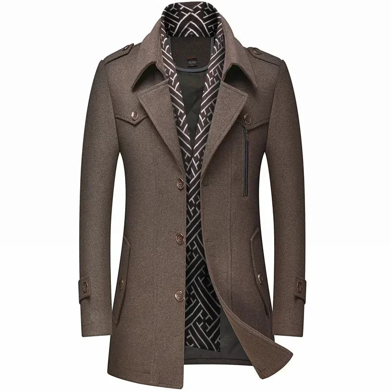 Elegant men's winter coat