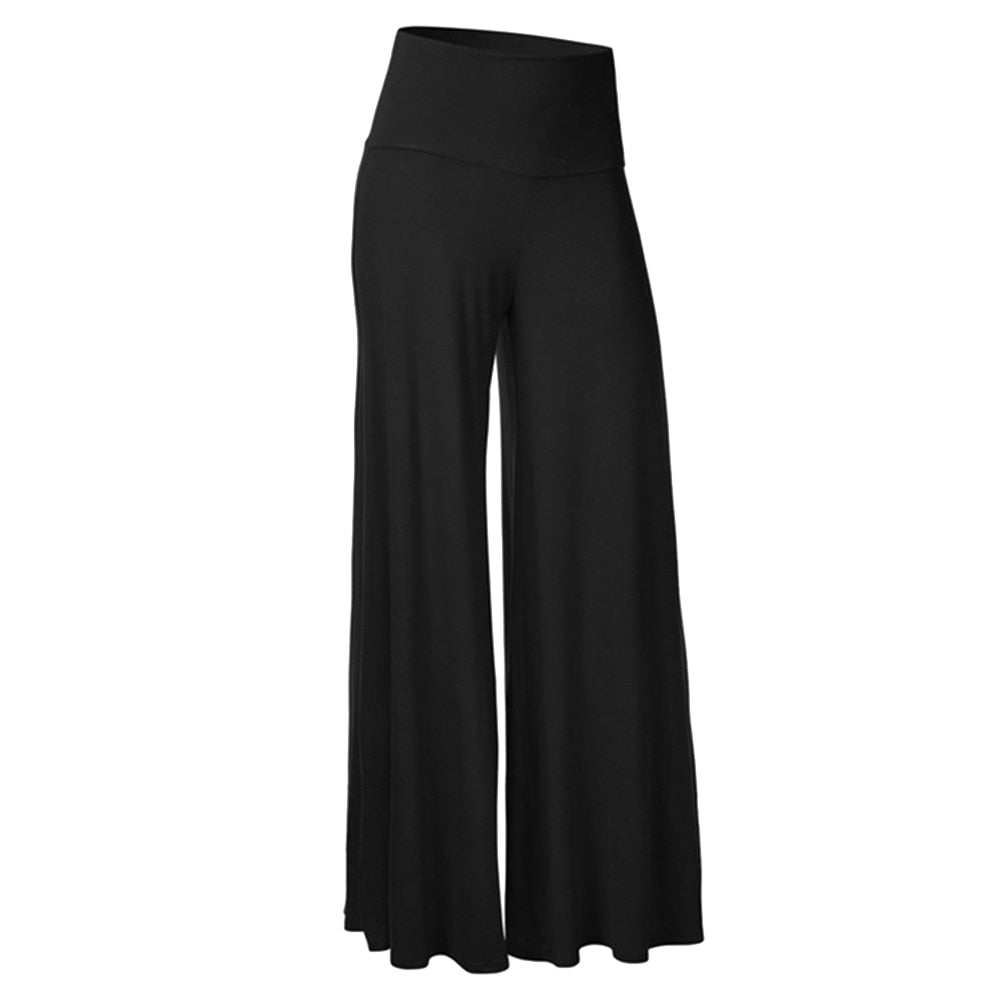 Ladies wide leg trousers 2022 with high waist and button fly