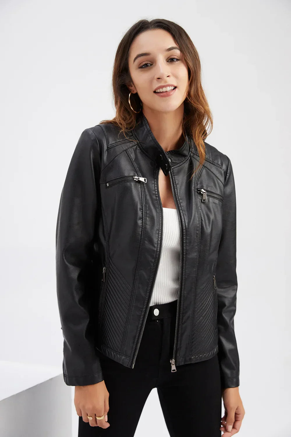 Fashionable Leather Jacket For Women