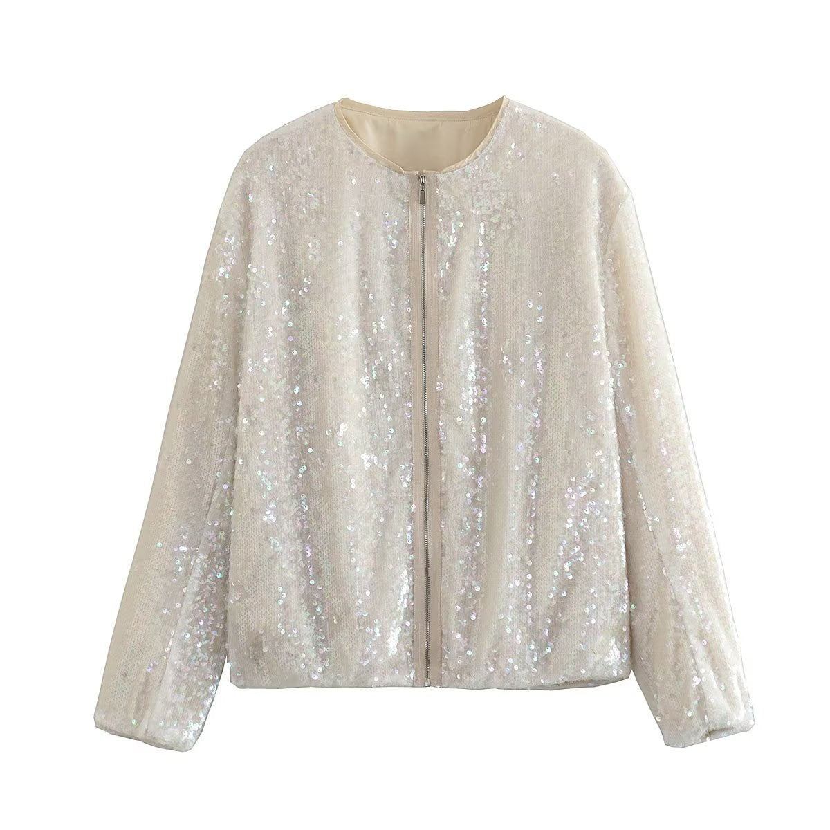 Glittering glamorous bomber jacket