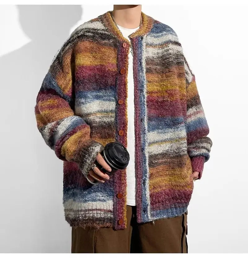 Enzo™ - Men's Patchwork Sweater