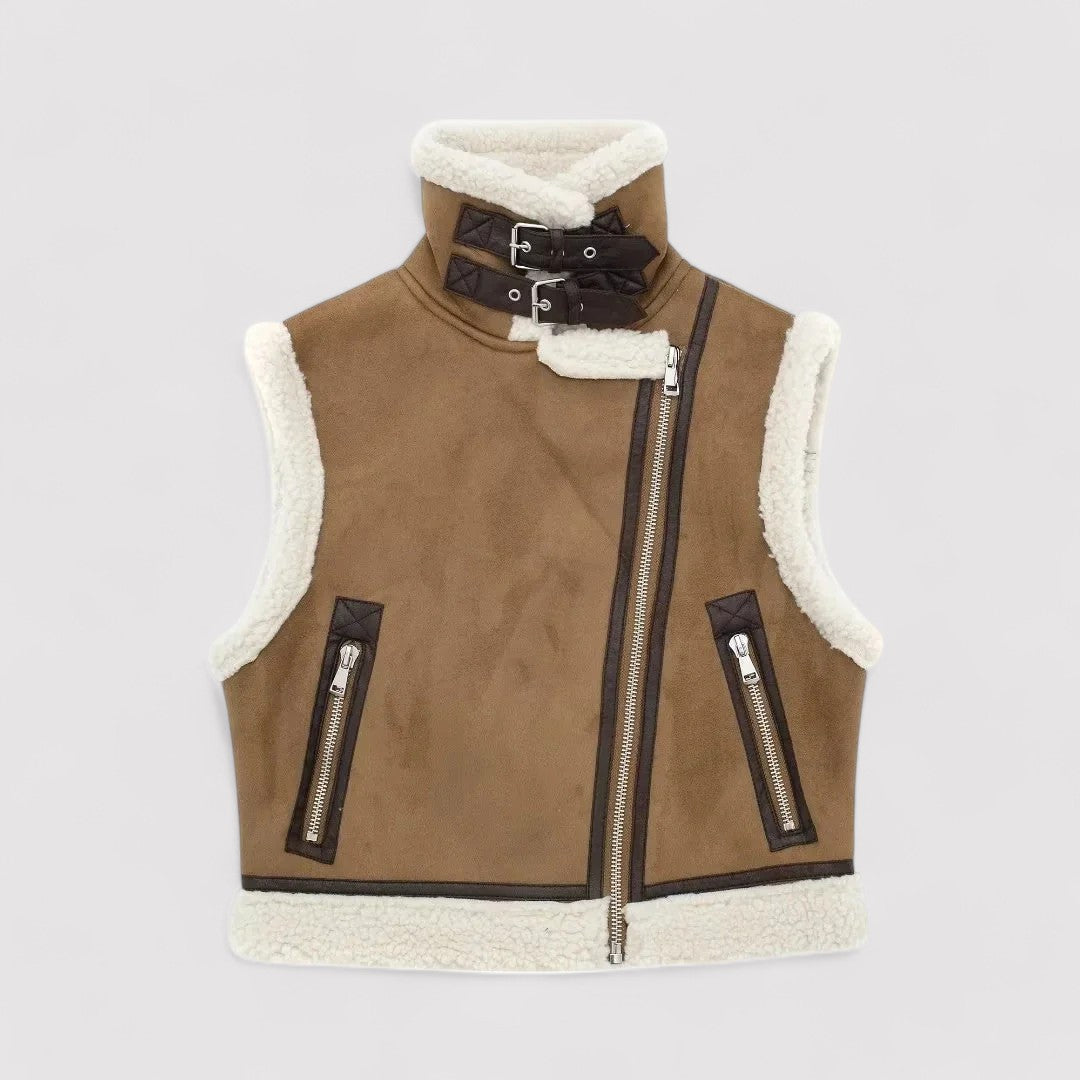 Ancien | Suede Women’s Biker Waistcoat