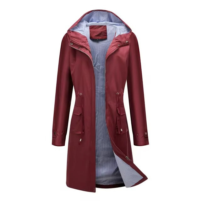 Waterproof fashionable women's trench coat