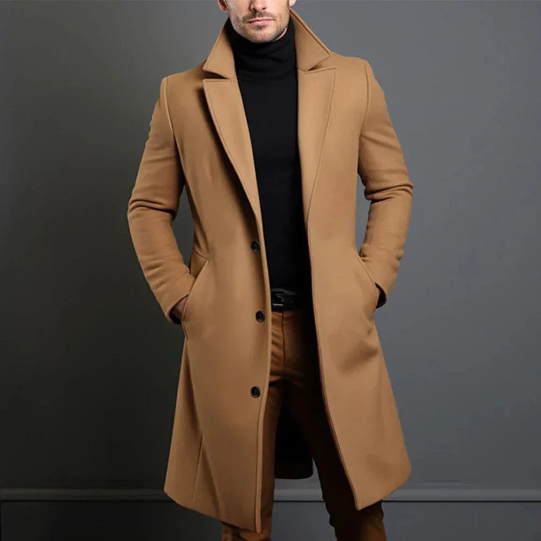 Ben | Warm Long Trench Coat for Men